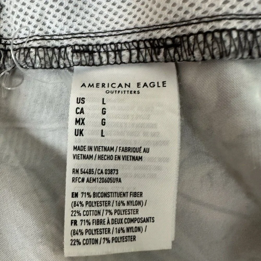 American Eagle Board Shorts Mens Large 36x10 Swim Trunks Floral Drawstring Adult